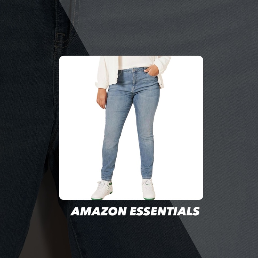 EUC Amazon Essentials Light Wash Skinny Jeans